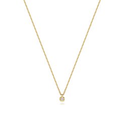 Diamond Necklace In 9ct Gold 