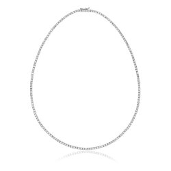 Diamond Necklace In 18ct White Gold 