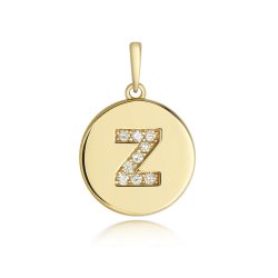 Diamond Initial Pendant In 9ct Gold 