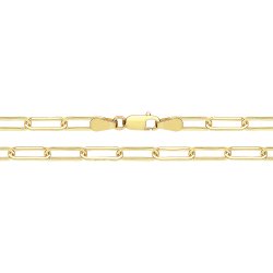 9ct Solid Gold Paperclip Chain 