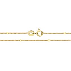 9ct Gold Beaded Snake Chain 