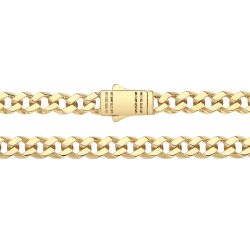 9ct Gold Open Cuban Link Chain 