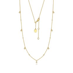 Diamond Necklace In 9ct Gold 