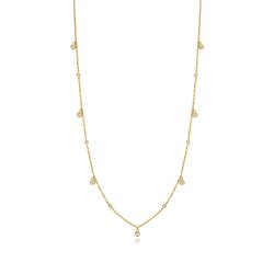 Diamond Necklace In 9ct Gold 