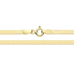 9ct Gold Flat Snake Chain 