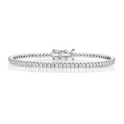 Diamond Bracelet In 18ct White Gold 