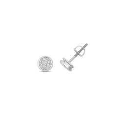 Diamond Round Pave Set In 9ct White Gold 
