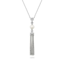 Pearl And Tassel Pendant On Fixed Chain LPG0057