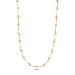 Diamond Necklace In 18ct Gold 