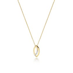 Diamond Necklace In 9ct Gold 
