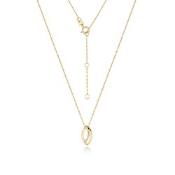 Diamond Necklace In 9ct Gold 