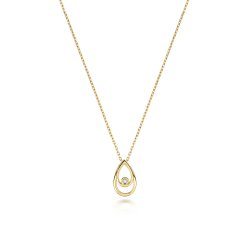 Diamond Necklace In 9ct Gold 