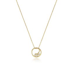Diamond Necklace In 9ct Gold 