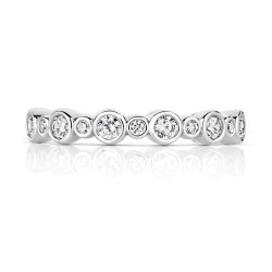 Rubover Stones With Alternating Rounds Ring LRG0050