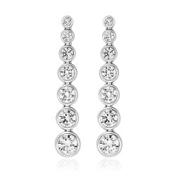 Graduate Rounds Rubover Set Drop Earrings LEG0045