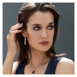 Graduate Rounds Rubover Set Drop Earrings LEG0045