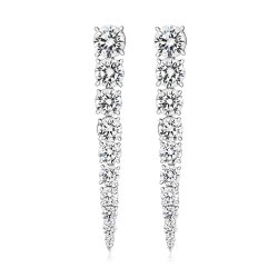Graduated Talon Claw Set Long Drop Dramatic Earrings LEG0046