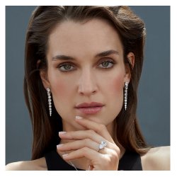 Graduated Talon Claw Set Long Drop Dramatic Earrings LEG0046