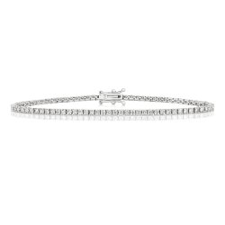 Diamond Tennis Bracelet In 18ct White Gold 