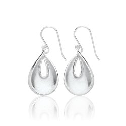 Silver And Cz Tear Shape Fancy Drops SEG0089