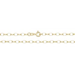 9ct Gold Faceted Belcher Chain 