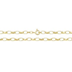 9ct Gold Faceted Belcher Chain 