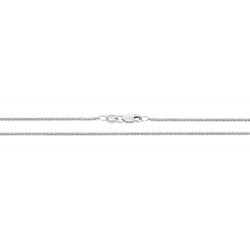 9ct White Gold Spiga Chain 