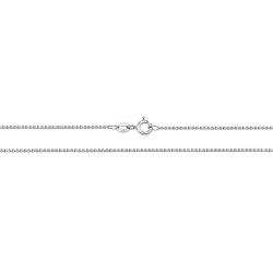 9ct White Gold Box Chain 
