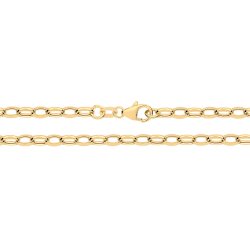 9ct Gold Diamond Cut Belcher Hollow Chain 