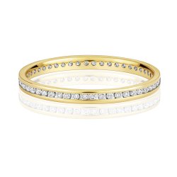 Diamond Channel Set Full Eternity Ring In 9ct Gold 