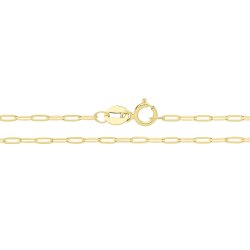 9ct Gold Paper Clip Chain 
