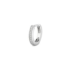 Diamond Hoops In 9ct White Gold 