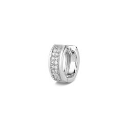 Diamond Huggies In 9ct White Gold 