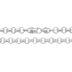 Silver Round Belcher Chain 