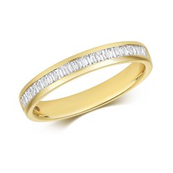 Diamond Eternity Baguette Channel Set Ring In 18ct Gold 