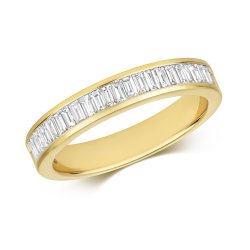 Diamond Eternity Baguette Channel Set Ring In 18ct Gold 