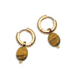 Sarah Alexander Acapulco Gemstone Charm Hoop Earrings