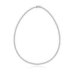 Diamond Necklace In 18ct White Gold 