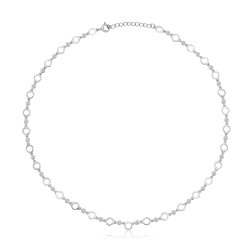 Silver & Co Cz Chain Necklet SNG0025