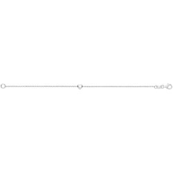 Silver Rolo & Heart Braclet 