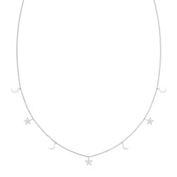 Silver & Co Moon & Star Necklet SNG0003