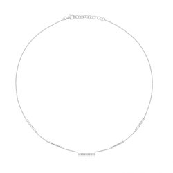 Silver & Co Fine Bar Necklet SNG0005