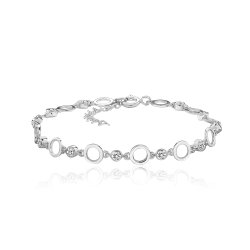 Silver & Co Cz Chain Bracelet SBG0057