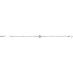 Silver Ladies' Fine Cz Bracelet 
