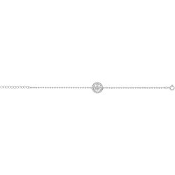 Silver Smiley Face Bracelet 