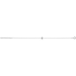Silver Fine Star Bracelet 