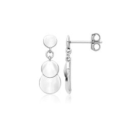 Silver Rhodium  Drop Earrings 