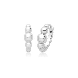Silver Rhodium Bobble Earrings 