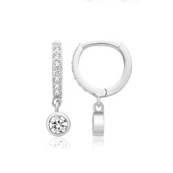 Silver & Co Huggy Drop Earrings SEG0117