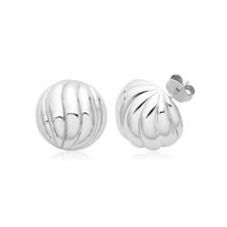 Silver Rhodium Studs Earrings 